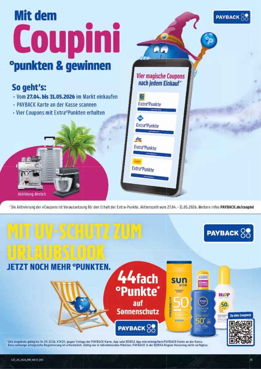 Aktueller Prospekt Marktkauf - Prospekt - von 10.05 bis 16.05.2026 - strona 31 - produkty: angebot, angebote, coupon, coupons, deka, LG, milch, payback, ring, sonnenmilch, sonnenschutz, Ti