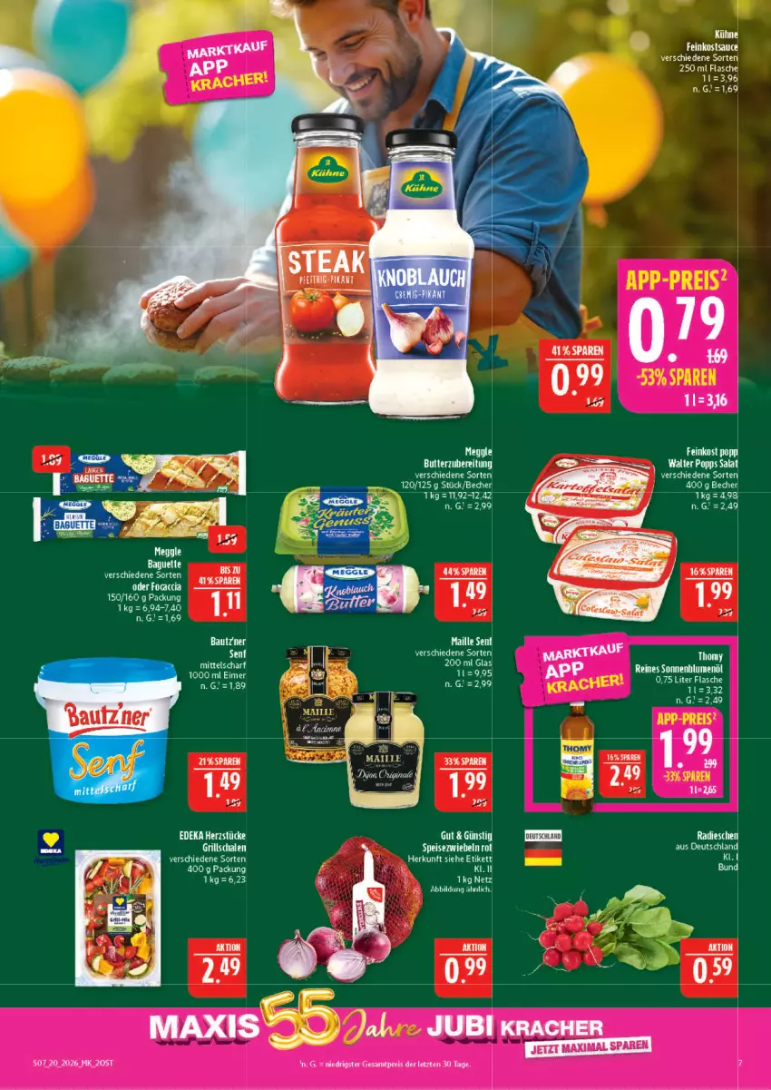 Aktueller Prospekt Marktkauf - Prospekt - von 10.05 bis 16.05.2026 - strona 7 - produkty: ACC, baguette, Bau, Becher, blume, blumen, blumenöl, eimer, eis, elle, gin, HP, kracher, maille, reis, sonnenblume, sonnenblumen, sonnenblumenöl, tee, thomy, Ti