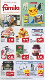 Gazetka promocyjna Famila - Prospekte - Gazetka - ważna od 23.11 do 23.11.2024 - strona 1 - produkty: angebot, angebote, arla, arla buko, auto, Becher, beutel, Buko, burger, eis, elle, ente, flasche, fleisch, frischkäse, glasflasche, Heizkissen, HP, kaffee, Käse, kasseler, kissen, kracher, krombache, krombacher, krombacher pils, melitta, milch, Müller, müllermilch, pils, ravensburger, reis, rotkohl, Schal, Schleich, schwein, schweine, schweinefleisch, tafeläpfel, teller, Ti, tisch, wasser, wassersprudler, wein, weine, ZTE