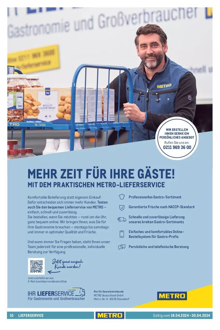 Aktueller Prospekt Metro - GastroJournal - von 18.04 bis 30.04.2024 - strona 10 - produkty: ACC, angebot, auer, beutel, blattspinat, bohne, bohnen, Brei, broccoli, brötchen, burger, coppenrath, eis, elle, erde, Goldstücke, karotten, kartoffel, lieferservice, Metro, mit gemüse, orange, orangen, pommes, Pommes Frites, Rauch, reis, ring, salomon, sesam, spinat, telefon, Ti, tiefkühlkost, tisch, uhr, wedges