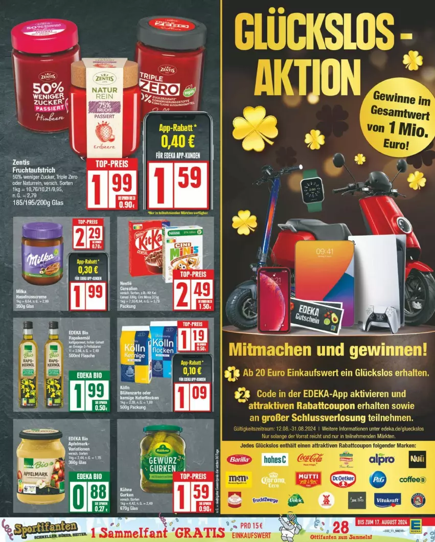 Aktueller Prospekt Edeka - Prospekte - von 12.08 bis 17.08.2024 - strona 11 - produkty: deka, natur, Ria, Ti, zentis, zucker