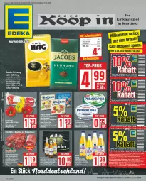 Gazetka promocyjna Edeka - Prospekte - Gazetka - ważna od 17.08 do 17.08.2024 - strona 1 - produkty: bett, eis, jacobs, jacobs krönung, philadelphia, reis, Ti, top-preis