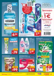 Gazetka promocyjna Netto Marken-Discount - Filial-Angebote - Gazetka - ważna od 24.09 do 24.09.2022 - strona 23 - produkty: angebot, ariel, ariel waschmittel, bestpreis, bürste, coupon, coupons, creme, Dr. Best, eis, Gesundheit, hundesnack, hundesnacks, katzennahrung, listerine, mundspülung, purina, reis, snack, snacks, sofortrabatt, spülung, Ti, vernel, waschmittel, weichspüler, zahnbürste, zahncreme, ZTE