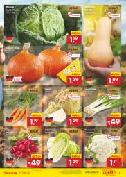 Gazetka promocyjna Netto Marken-Discount - Filial-Angebote - Gazetka - ważna od 24.09 do 24.09.2022 - strona 5 - produkty: angebot, asti, bestpreis, blume, blumen, blumenkohl, Bundmöhren, butter, eis, elle, Kürbis, Lauchzwiebel, möhren, radieschen, reis, Ti, Wirsing, ZTE, zwiebel