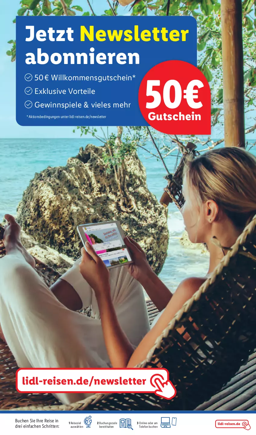 Aktueller Prospekt Lidl - Juli - Reise-Highlights - von 29.06 bis 31.07.2024 - strona 21 - produkty: buch, eis, gewinnspiel, gutschein, reis, Spiele, telefon, Ti