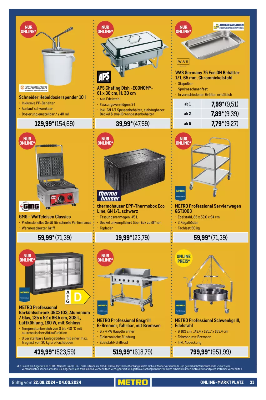 Aktueller Prospekt Metro - GastroJournal - von 22.08 bis 04.09.2024 - strona 31 - produkty: Ti