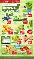 Gazetka promocyjna Aldi Nord - Aldi-Aktuell - Gazetka - ważna od 30.04 do 30.04.2022 - strona 2 - produkty: aldi, angebot, angebote, beere, beeren, bio, eis, erde, gin, gurke, heidelbeere, heidelbeeren, kartoffel, kartoffeln, kräuter, obst, Obst und Gemüse, orange, orangen, reis, rhabarber, Romanasalat, rum, saft, Saftorangen, salat, salatherzen, Schal, Schale, spargel, spargel grün, speisekartoffeln, tafeläpfel, tafeltrauben, Ti, topf, trauben, trolli, und gemüse, ZTE