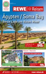 Gazetka promocyjna Rewe Reisen - Reiseprospekt - Gazetka - ważna od 31.05 do 31.05.2024 - strona 1 - produkty: bestpreis, buch, eis, reis, Ti, uhr