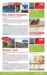 Gazetka promocyjna Rewe Reisen - Reiseprospekt - Gazetka - ważna od 31.05 do 31.05.2024 - strona 20 - produkty: angebot, auto, axe, Bad, Bademantel, bio, blume, blumen, buch, dusche, eis, ente, früchte, früchten, inklusivleistungen, innenpool, kaffee, Kajak, kneipp, kosmetik, kräuter, kräutern, küche, Küchen, kühlschrank, kurtaxe, leine, Mantel, natur, natura, Nordsee, pool, reis, rezept, Schrank, schreibtisch, slip, Slipper, Sport, Surf, tee, Ti, tisch, uhr, wasser, Wassersport, wellnessbereich, Whirlpool, ZTE