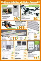 Gazetka promocyjna  - Prospekt für Globus Baumarkt  Achern - Gazetka - ważna od 08.10 do 08.10.2022 - strona 13 - produkty: Arbeitsleuchte, auer, Bau, Brei, deo, Draht, eis, Elektro, lamm, Lampe, Leuchte, mac, monitor, neuheit, reis, Ria, rwe, Schal, spiegel, steckdose, Ti, touchscreen, wasser