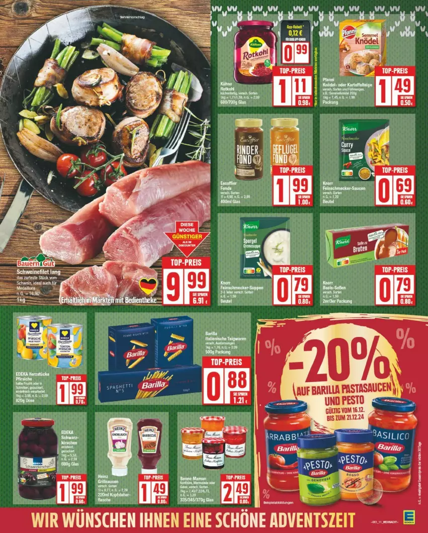 Aktueller Prospekt Edeka - Prospekte - von 16.12 bis 21.12.2024 - strona 11 - produkty: korb