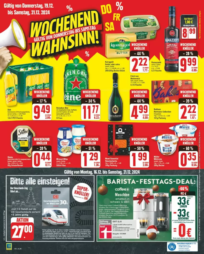 Aktueller Prospekt Edeka - Prospekte - von 16.12 bis 21.12.2024 - strona 16 - produkty: dell, eis, elle, lungo, reis, tee, Ti