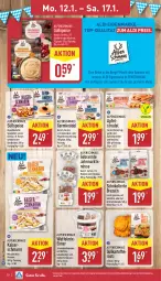 Gazetka promocyjna Aldi Nord - Von Montag - Gazetka - ważna od 17.01 do 17.01.2026 - strona 12 - produkty: aldi, apfel, Apfelstrudel, aus der tiefkühlung, beutel, blätterteig, Brei, brezel, Brezeln, eimer, eis, erdnüsse, Germ, gin, Kaiser, Kaiserschmarrn, kakao, kartoffel, Knödel, mac, mandel, mandeln, Maus, milch, milchreis, pflaume, pflaumen, pflaumenmus, reis, salz, Schaumzucker, schoko, schokolade, Spezi, Strudel, Ti, vollmilch, waffeln, Zartbitterschokolade, ZTE, zucker
