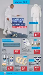 Gazetka promocyjna Aldi Nord - Von Montag - Gazetka - ważna od 17.01 do 17.01.2026 - strona 18 - produkty: aldi, asti, binden, decke, eis, Fugenstift, gin, lack, LG, Overall, reis, rwe, Ti, tisch, ZTE