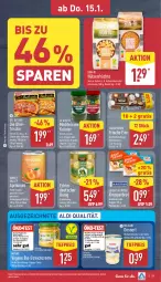 Gazetka promocyjna Aldi Nord - Von Montag - Gazetka - ważna od 17.01 do 17.01.2026 - strona 33 - produkty: aldi, ananas, aprikose, aprikosen, aus der tiefkühlung, Becher, beutel, bio, Blüte, blütenhonig, brot, creme, curry, dessert, die ofenfrische, Dr. Oetker, eier, eis, elle, erbsen, erde, frucht, früchte, honig, hülsenfrüchte, kichererbsen, kräuter, linsen, mac, mango, milch, Ofen, Papaya, pudding, reis, Rote Linsen, sahne, salami, schinken, senf, teller, Ti, tiefpreis, Tofu, vanille, zucker