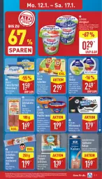 Gazetka promocyjna Aldi Nord - Von Montag - Gazetka - ważna od 17.01 do 17.01.2026 - strona 7 - produkty: almighur, almighurt, auer, aufstrich, basilikum, Becher, beere, brötchen, butter, caractère, cin, Edelsalami, ehrmann, ehrmann almighurt, erdbeere, fol epi, frischkäse, frucht, fruchtjoghurt, gin, heidelbeere, joghur, joghurt, kakao, Käse, käsescheiben, Loose, meggle, Mett, mettwurst, milch, quäse, salami, Sauermilchkäse, schinken, snack, Streichzart, Ti, tomate, tomaten, weihenstephan, wurst, ZTE, zucker, zwiebel, zwiebelmettwurst