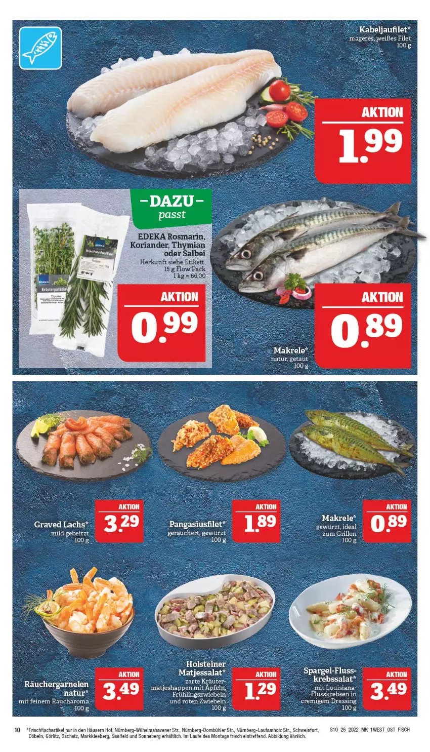 Aktueller Prospekt Marktkauf - Prospekt - von 26.06 bis 02.07.2022 - strona 14 - produkty: deka, dressing, filet, fisch, frischfisch, garnelen, grill, Holz, Krebs, Makrele, Rauch, rel, Ria, salat, schwein, spargel, Ti, wein, zwiebel, zwiebeln