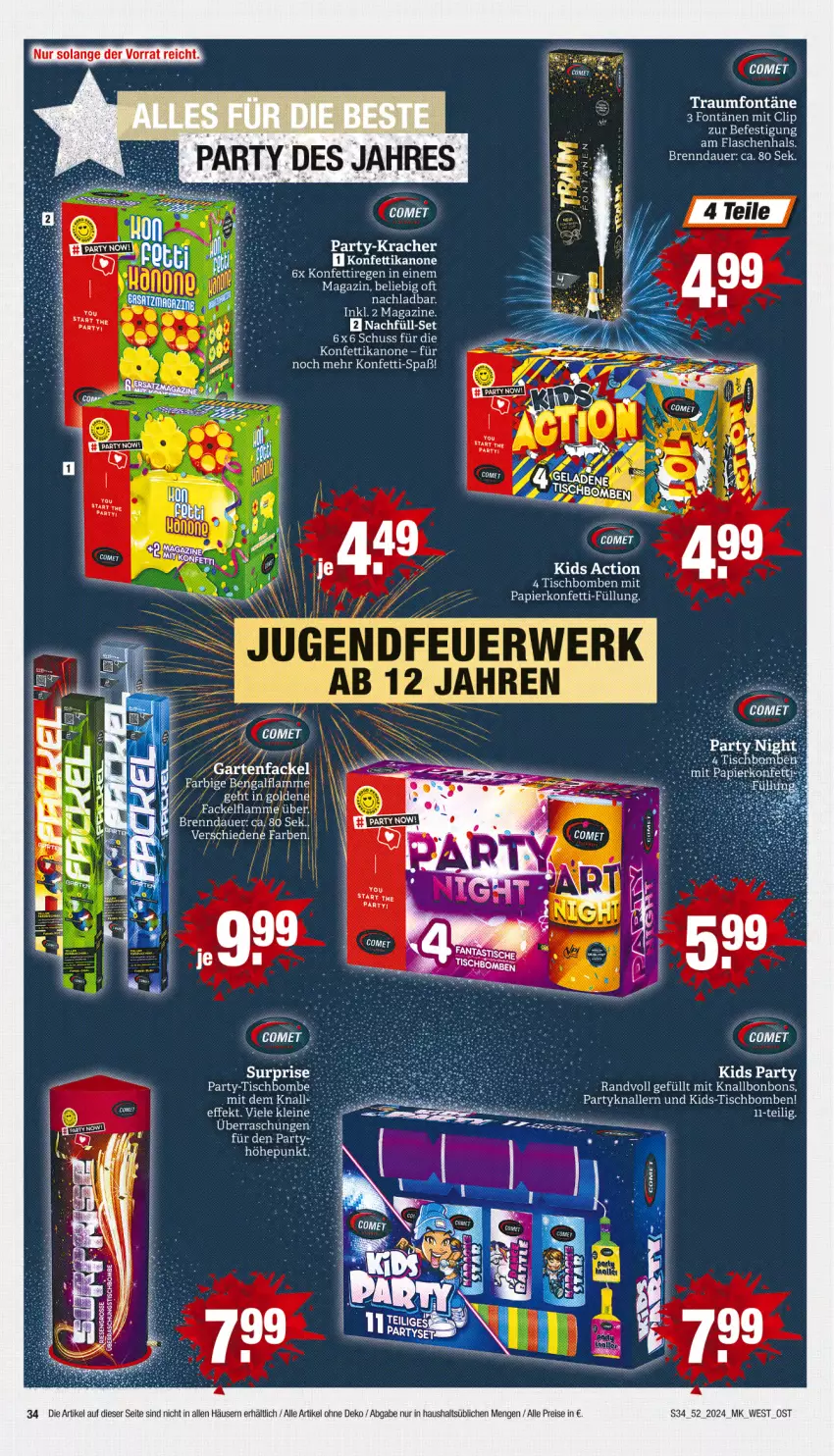 Aktueller Prospekt Marktkauf - Prospekt - von 22.12 bis 28.12.2024 - strona 34 - produkty: auer, bio, bonbons, eier, eis, flasche, lamm, magazin, reis, Ti, tisch, Tischbomben, Yo