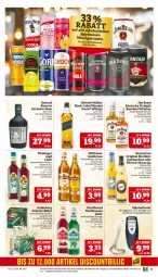 Gazetka promocyjna Marktkauf - Prospekt - Gazetka - ważna od 28.12 do 28.12.2024 - strona 23 - produkty: ACC, alkohol, black label, bourbon, bourbon whiskey, eier, eierlikör, eis, elle, flasche, getränk, getränke, gin, goldkrone, jim beam, johnnie walker, kräuter, krone, lack, likör, maracuja, messer, nordbrand, pfirsich, reis, rum, scotch, spirituosen, Ti, tuc, underberg, verpoorten, whiskey, wilthener, ZTE