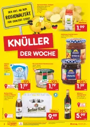 Gazetka promocyjna Netto Marken-Discount - Filial-Angebote - Gazetka - ważna od 25.03 do 25.03.2023 - strona 2 - produkty: berliner, berliner kindl, bestpreis, eis, Germ, Jubiläums, kartoffel, kartoffeln, konfitüre, konfitüre extra, Konserven, kräuter, likör, milch, mühlhäuser, ndk, pils, pilsener, reis, sac, speisekartoffeln, Ti, vollmilch, wilthener, wurst, wurstkonserven