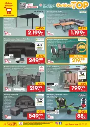 Gazetka promocyjna Netto Marken-Discount - Filial-Angebote - Gazetka - ważna od 25.03 do 25.03.2023 - strona 26 - produkty: decke, eis, elle, garnitur, Garten, kissen, Liege, ndk, pavillon, reis, Rückenkissen, rückenlehne, Sofa, sonnenliege, stuhl, Stühl, Ti, tisch, uhr, wasser