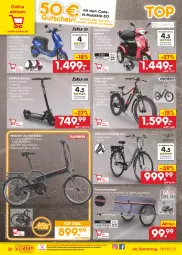 Gazetka promocyjna Netto Marken-Discount - Filial-Angebote - Gazetka - ważna od 25.03 do 25.03.2023 - strona 28 - produkty: akku, Anhänger, Dreirad, E-Bike, E-Roller, eis, Elektro, Fahrrad, Kette, ndk, reis, Roller, Schal, scooter, shimano, Ti