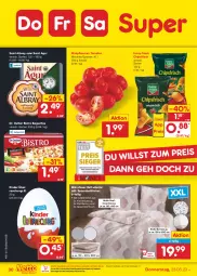 Gazetka promocyjna Netto Marken-Discount - Filial-Angebote - Gazetka - ważna od 25.03 do 25.03.2023 - strona 30 - produkty: albray, baguette, baguettes, bestpreis, bett, Betttuch, bettwäsche, Bistro Baguette, chips, chipsfrisch, Dr. Oetker, eis, funny-frisch, Kinder, kissen, Kissenbezug, kopfkissen, kopfkissenbezug, mikrofaser, ndk, pflaume, pflaumen, reis, Saint Agur, saint albray, Schal, Schale, spannbetttuch, Spannbetttücher, Ti, tomate, tomaten, tuc, tücher