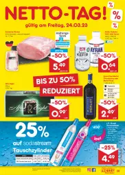 Gazetka promocyjna Netto Marken-Discount - Filial-Angebote - Gazetka - ważna od 25.03 do 25.03.2023 - strona 39 - produkty: after eight, angebot, Ayran, bestpreis, chardonnay, eis, grand sud, Käse, Kefir, merl, merlot, Müller, reis, rotwein, schwein, schweine, Sprudel, Ti, wasser, wein, weine, ZTE