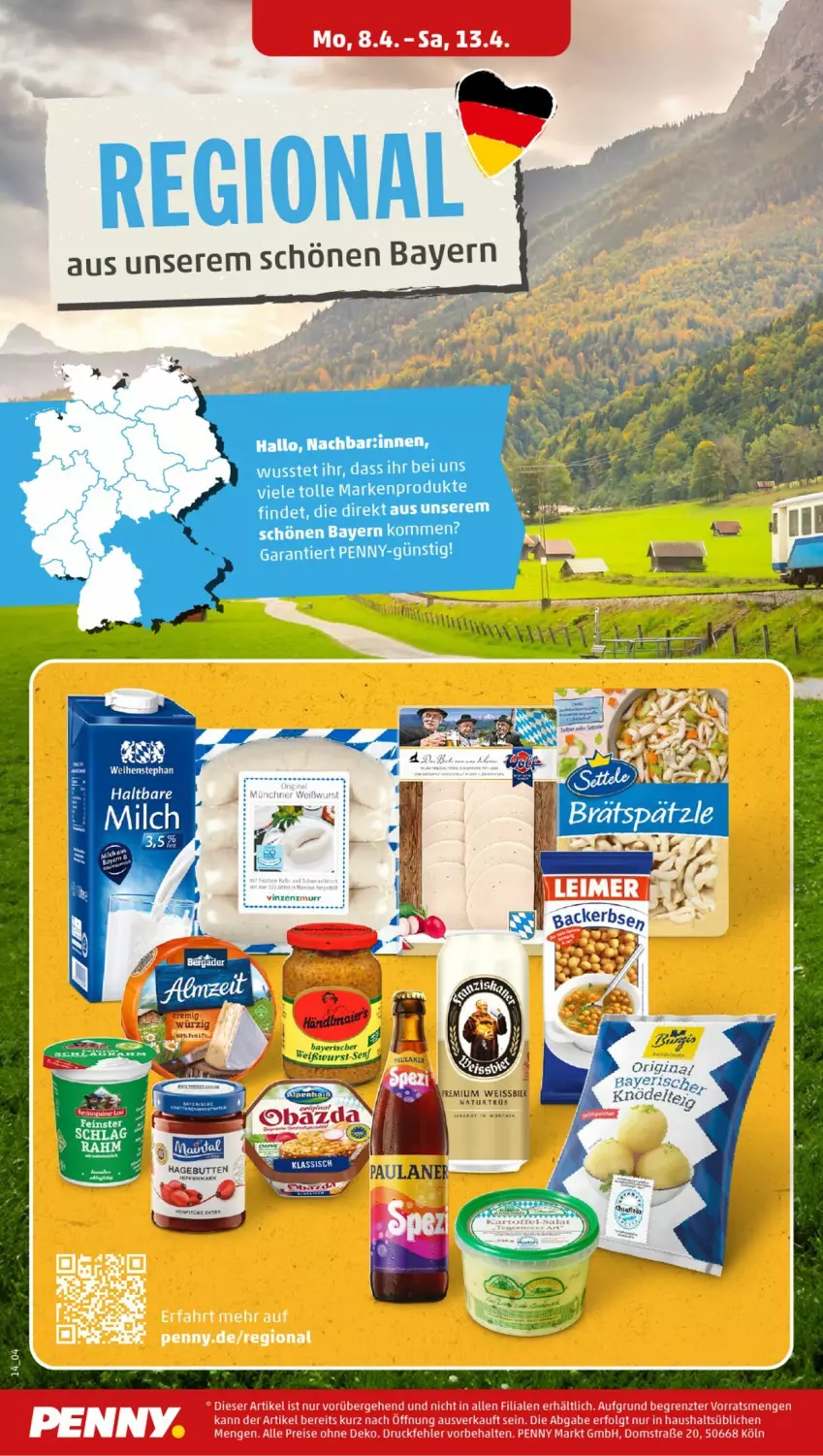 Aktueller Prospekt Penny - Prospekte - von 08.04 bis 13.04.2024 - strona 14 - produkty: deit, eis, gin, LG, reis, Ti, weihenstephan, wurst, ZTE