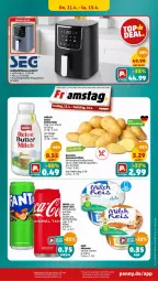 Gazetka promocyjna Penny - Prospekte - Gazetka - ważna od 13.04 do 13.04.2024 - strona 21 - produkty: butter, buttermilch, coca-cola, cola, eis, fanta, fanta oder, fritteuse, getränk, Heißluftfritteuse, kartoffel, kartoffeln, milch, milchreis, Müller, reine buttermilch, reis, speisekartoffeln, Ti