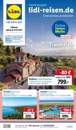 Gazetka promocyjna Lidl - Traumziele weltweit - Gazetka - ważna od 15.03 do 15.03.2024 - strona 1 - produkty: buch, decke, eier, eis, reis, Ti, uhr