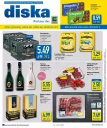 Gazetka promocyjna Diska - Prospekte - Gazetka - ważna od 07.05 do 07.05.2022 - strona 1 - produkty: aktionspreis, angebot, angebote, beere, beeren, bier, dallmayr, dallmayr prodomo, eis, flasche, Hefe, hefeweizen, himbeer, himbeere, himbeeren, kaffee, Käse, krone, leerdammer, Mett, metternich, natur, prodomo, reis, Schal, Schale, schogetten, schwein, schweine, sekt, Ti, wein, weine