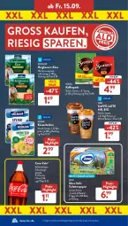 Gazetka promocyjna AldiSud - NÄCHSTE WOCHE - Gazetka - ważna od 16.09 do 16.09.2023 - strona 31 - produkty: auer, Bau, Bauer, Becher, bergader, caffè latte, coca-cola, cola, eis, emmi, erfrischungsgetränk, flasche, getränk, kaffee, kaffeepads, Käse, käsescheiben, latte, milram, natur, nuss, papier, reis, senseo, Ti, toilettenpapier, zewa