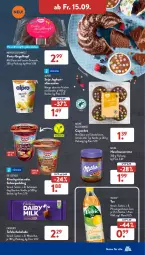 Gazetka promocyjna AldiSud - NÄCHSTE WOCHE - Gazetka - ważna od 16.09 do 16.09.2023 - strona 36 - produkty: alpro, Becher, bourbon, creme, Datteln, Dr. Oetker, eis, flasche, früchte, grütze, haselnuss, Haselnusscreme, joghur, joghurt, kirsch, Kirschgrütze, kuchen, linsen, mac, mango, milka, nuss, pfirsich, pudding, reis, sahne, schoko, schokolade, Schokolinsen, soja, tafelschokolade, tee, Ti, vanille, volvic