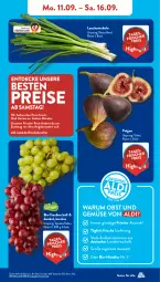 Gazetka promocyjna AldiSud - NÄCHSTE WOCHE - Gazetka - ważna od 16.09 do 16.09.2023 - strona 5 - produkty: aldi, angebot, bio, Bio-Obst, decke, eis, elle, Feigen, kracher, Lauchzwiebel, lauchzwiebeln, obst, Obst und Gemüse, reis, rum, Schal, Schale, Ti, trauben, und gemüse, ZTE, zwiebel, zwiebeln