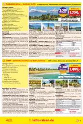 Gazetka promocyjna Netto Marken-Discount - Reise-Angebote Oktober - Gazetka - ważna od 31.10 do 31.10.2023 - strona 3 - produkty: alkohol, alkoholfreie getränke, angebot, angebote, anreisetermine, Bad, Brei, buch, dip, dusche, eis, ente, erde, Garten, getränk, getränke, gin, Heu, HP, Kette, klimatisierten reisebus, Liege, mac, mars, Mode, obst, pool, pril, rama, Rauch, reis, reiseveranstalter, reiseverlauf, rezept, rwe, SANTE, schirme, Schmuck, sonnenschirm, Ti, Tiere, tisch, tücher, uhr, und gemüse, wasser, wellnessbereich, Yo