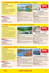 Gazetka promocyjna Netto Marken-Discount - Reise-Angebote Oktober - Gazetka - ważna od 31.10 do 31.10.2023 - strona 9 - produkty: ananas, Bau, blume, blumen, Blüte, buch, Cien, eis, elle, erde, fisch, fische, Fischer, Garten, gin, gsw, kaffee, kuchen, LG, monte, natur, nuss, parador, pril, rama, reis, reiseveranstalter, reiseverlauf, rum, Splendid, tee, Ti, trendtours touristik gmbh, uhr, wasser, wein, zimmerbeispiel