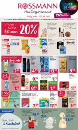 Gazetka promocyjna Rossmann - Prospekte - Gazetka - ważna od 25.08 do 25.08.2023 - strona 1 - produkty: akku, angebot, angebote, baby-dry, batterie, batterien, beutel, bohne, bohnen, bürste, bürsten, dallmayr, dusche, eis, espresso, garnier, haarspray, jacobs, kaffee, kaffee ganze bohnen, kaffeepads, kneipp, kosmetik, Kuschelweich, Leuchte, maschinenreiniger, Nachtlicht, oder schaumfestiger, oral-b, pampers, Pants, reiniger, schaumfestiger, senseo, somat, Spiele, spülmaschinen, spülmaschinentabs, staubmagnet, swiffer, syoss, Ti, tücher, weichspüler, windeln, windeln oder pants, Yo, zahnbürste, zahnbürsten