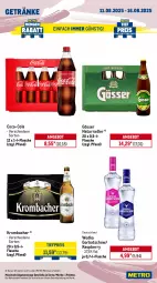 Gazetka promocyjna Metro - Wochen-Angebote - Gazetka - ważna od 16.08 do 16.08.2025 - strona 15 - produkty: angebot, bohne, coca-cola, cola, eis, espresso, flasche, frucht, fruchtsaft, getränk, getränke, Gorbatschow, gösser, Happy Day, krombache, krombacher, lavazza, Metro, natur, Palette, pringles, radler, raspberry, Rauch, reis, ring, saft, Ti, tiefpreis, wodka