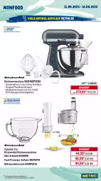 Gazetka promocyjna Metro - Wochen-Angebote - Gazetka - ważna od 16.08 do 16.08.2025 - strona 22 - produkty: angebot, edelstahl, eis, Elektro, elle, fisch, fleisch, fritteuse, gin, Heißluftfritteuse, KitchenAid, küche, kuchen, Küchen, küchenmaschine, latte, LG, Metro, milch, nudel, pommes, Pommes Frites, reis, rwe, schüssel, shake, teller, Ti, timer