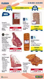 Gazetka promocyjna Metro - Wochen-Angebote - Gazetka - ważna od 16.08 do 16.08.2025 - strona 3 - produkty: angebot, beef, braten, bratwurst, cevapcici, eis, entrecôte, Falsches Filet, filet, fleisch, gewürz, grobe bratwurst, hackfleisch, Kette, lamm, Metro, pute, putenschnitzel, reis, rind, rinder, roastbeef, Rückensteak, rückensteaks, Schal, Schale, schnitzel, schwein, schweine, schweinenacken, schweinerücken, steak, steakhüfte, steaks, Ti, tiefpreis, wein, weine, wurst, ZTE