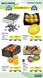 Gazetka promocyjna Metro - Wochen-Angebote - Gazetka - ważna od 16.08 do 16.08.2025 - strona 7 - produkty: beere, beeren, beutel, Dorade, dorade royal, eis, fisch, garnelen, heidelbeere, heidelbeeren, honig, honigmelone, honigmelonen, lachs, lack, mango, marinade, melone, melonen, Metro, obst, orange, orangen, Räucherlachs, reis, Schal, Schale, Ti, tiefpreis