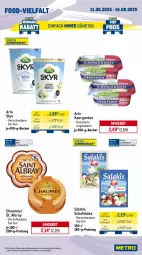 Gazetka promocyjna Metro - Wochen-Angebote - Gazetka - ważna od 16.08 do 16.08.2025 - strona 9 - produkty: albray, angebot, arla, arla skyr, Becher, chaumes, cherrytomaten, cocktail, eis, Gemüsezwiebel, Käse, mac, milch, obst, peperoni, Peroni, reis, rispentomaten, salakis, salz, schafskäse, Skyr, St. Albray, Ti, tisch, tomate, tomaten, zwiebel, zwiebeln