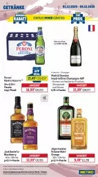 Gazetka promocyjna Metro - Wochen-Angebote Gastro - Gazetka - ważna od 06.12 do 06.12.2025 - strona 15 - produkty: angebot, beutel, bohne, bohnen, brut, caffè crema, champagne, chupa, chupa chups, coca-cola, cola, coupon, drink, eis, energy drink, flasche, früchte, früchten, Germ, getränk, getränke, jack daniel, Jack Daniel’s, jägermeister, kräuter, kräuterlikör, lack, lavazza, likör, Lutscher, Meister, orange, Palette, Peroni, red bull, reis, Ria, Schal, Schale, Ti, zitrone