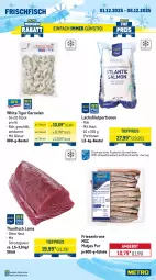 Gazetka promocyjna Metro - Wochen-Angebote Gastro - Gazetka - ważna od 06.12 do 06.12.2025 - strona 6 - produkty: angebot, beutel, eis, filet, fisch, fische, Fischer, frischfisch, frucht, garnelen, krone, küche, Küchen, lachs, lachsfilet, limette, limetten, matjes, Metro, Mett, metten, obst, orange, orangen, reis, Schal, Schale, Schere, thunfisch, Ti, tiefpreis