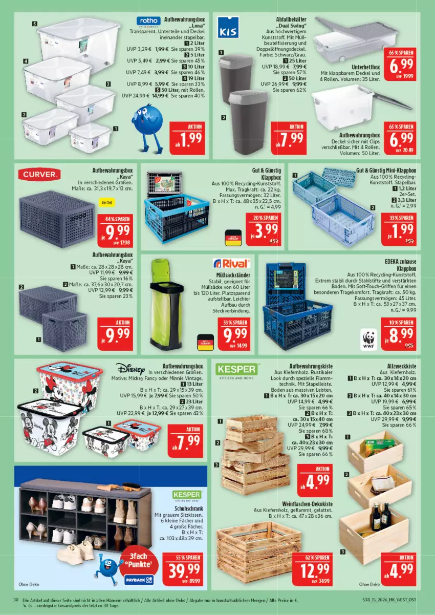 Aktueller Prospekt Marktkauf - Prospekt - von 05.04 bis 11.04.2026 - strona 38 - produkty: aufbewahrungsbox, Bau, Behälter, beutel, Clin, decke, Deckel, deka, eis, elle, flasche, Holz, kissen, kraft, lamm, latte, leine, reis, sac, Schrank, schuhschrank, sitzkissen, Spezi, stifte, Ti, weck, wein, ZTE