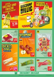 Gazetka promocyjna Marktkauf - Prospekt - Gazetka - ważna od 11.04 do 11.04.2026 - strona 10 - produkty: banane, bananen, beere, beeren, discount, himbeer, himbeere, himbeeren, rhabarber, tafeläpfel, Ti
