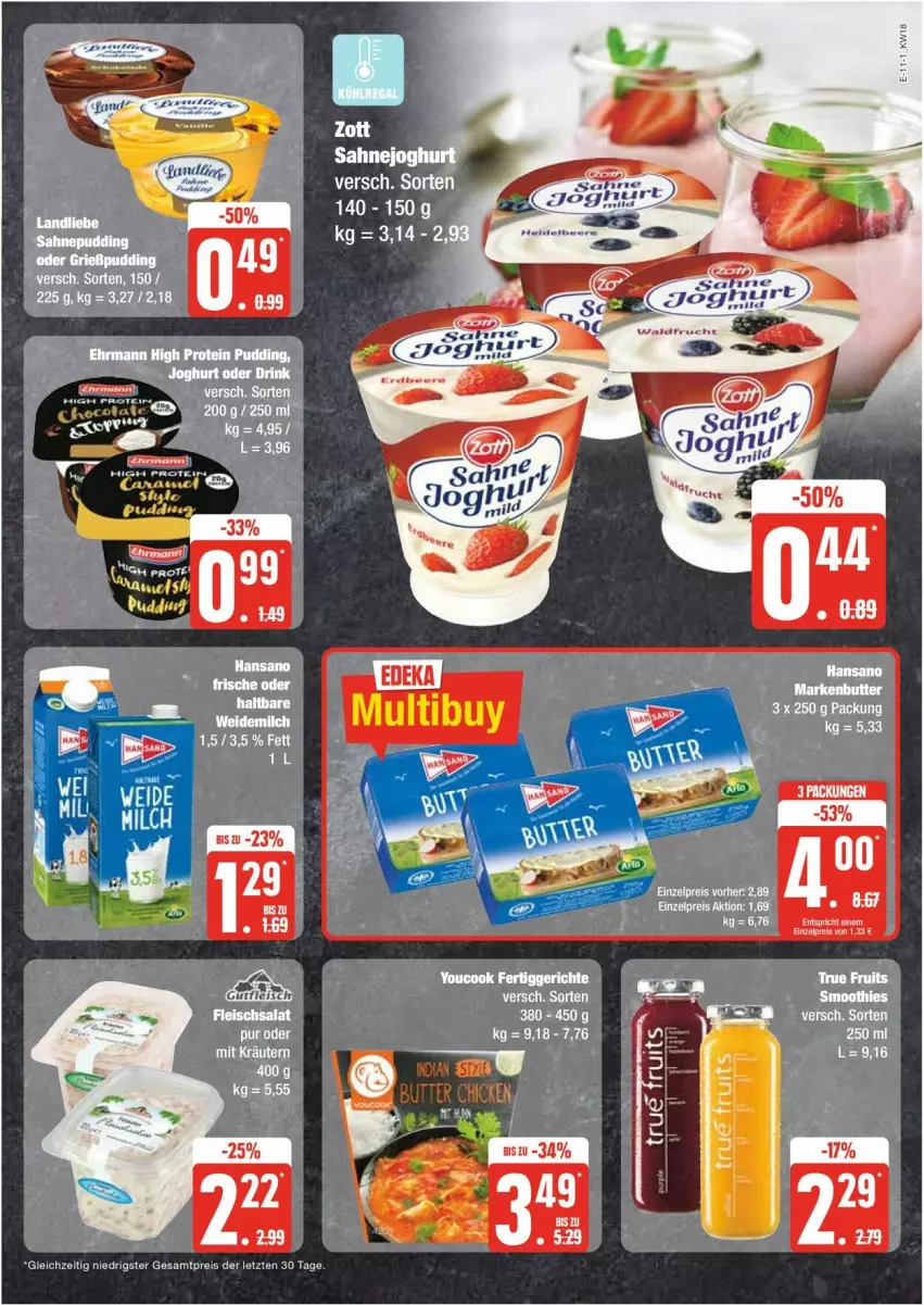 Aktueller Prospekt Edeka - Prospekte - von 29.04 bis 04.05.2024 - strona 11 - produkty: eis, Grießpudding, pudding, reis, Ti, ZTE