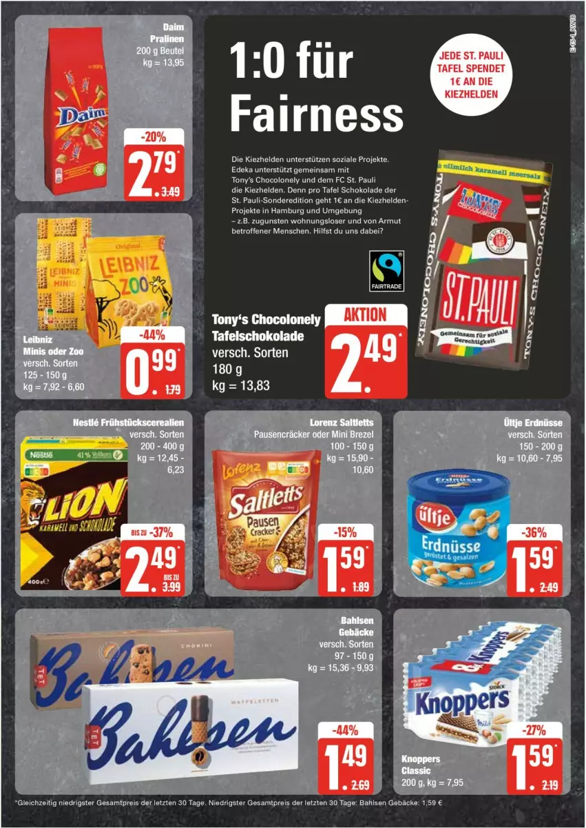 Aktueller Prospekt Edeka - Prospekte - von 29.04 bis 04.05.2024 - strona 15 - produkty: bahlsen, cracker, deka, eier, eis, rama, reis, schoko, schokolade, tafelschokolade, Ti, ZTE