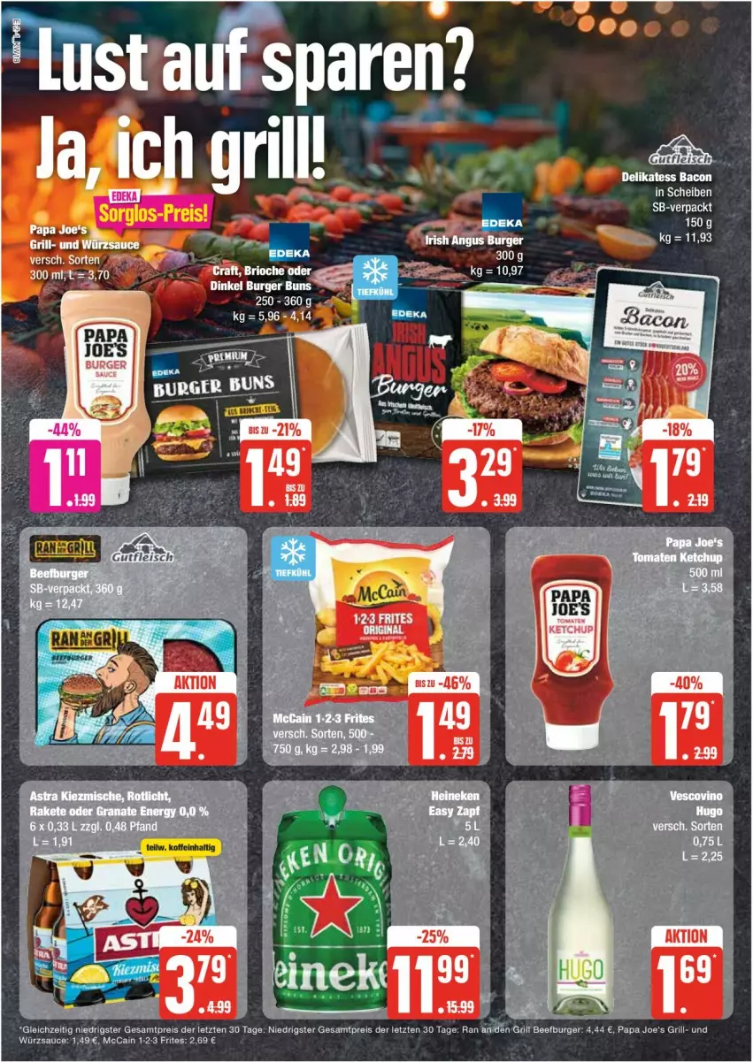 Aktueller Prospekt Edeka - Prospekte - von 29.04 bis 04.05.2024 - strona 2 - produkty: burger, burger buns, eis, grill, mccain, reis, sauce, Ti, würzsauce, ZTE